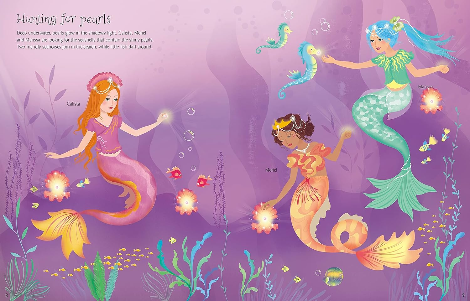 Usborne Dolly Dressing Mermaids Sticker Book image number 3
