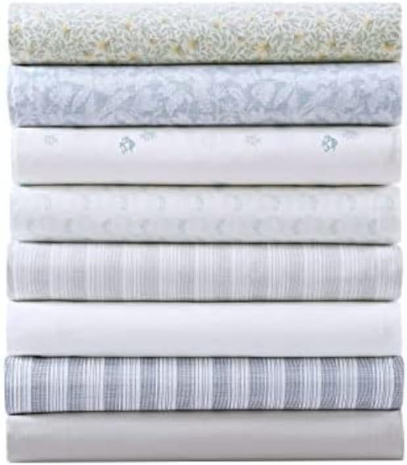 Tommy Bahama - Queen Sheets, Cotton Percale Bedding Set, Crisp & Cool, Stylish Home Decor (Crane Flower Green, Queen) image number 5