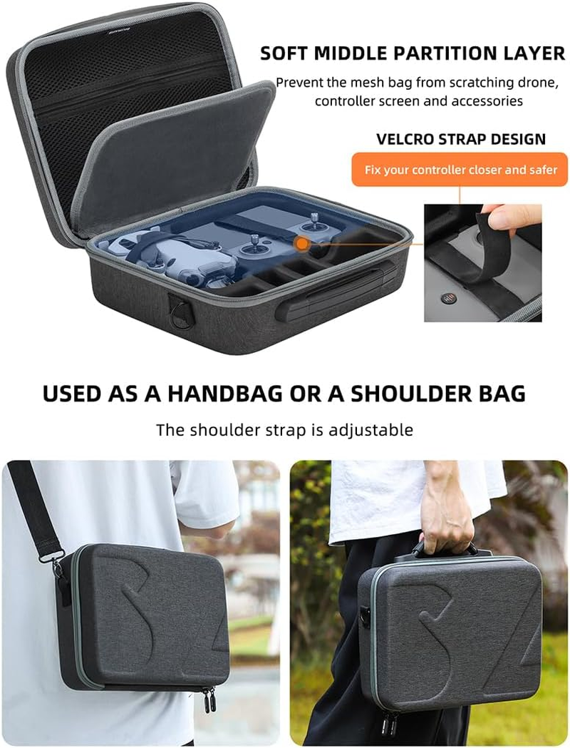 Case for DJI Mini 4 Pro, Cochanvie Sunnylife Carrying Case for Mini 4 Pro Accessores, Drone Body/Multi-Use Combo Case Bag, Multi-Use Combo Case, Carrying Case image number 3