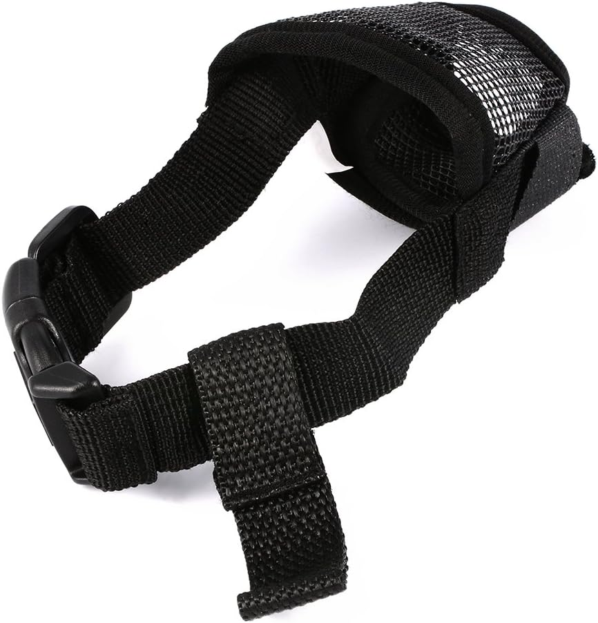 Dog Muzzles Muzzles for Dog, Best to Prevent Biting, Chewing and Barking Anti-Biting Barking Muzzles Adjustable Dog Mouth Cover or Small Medium Large Extra Dog (Large, Black)
