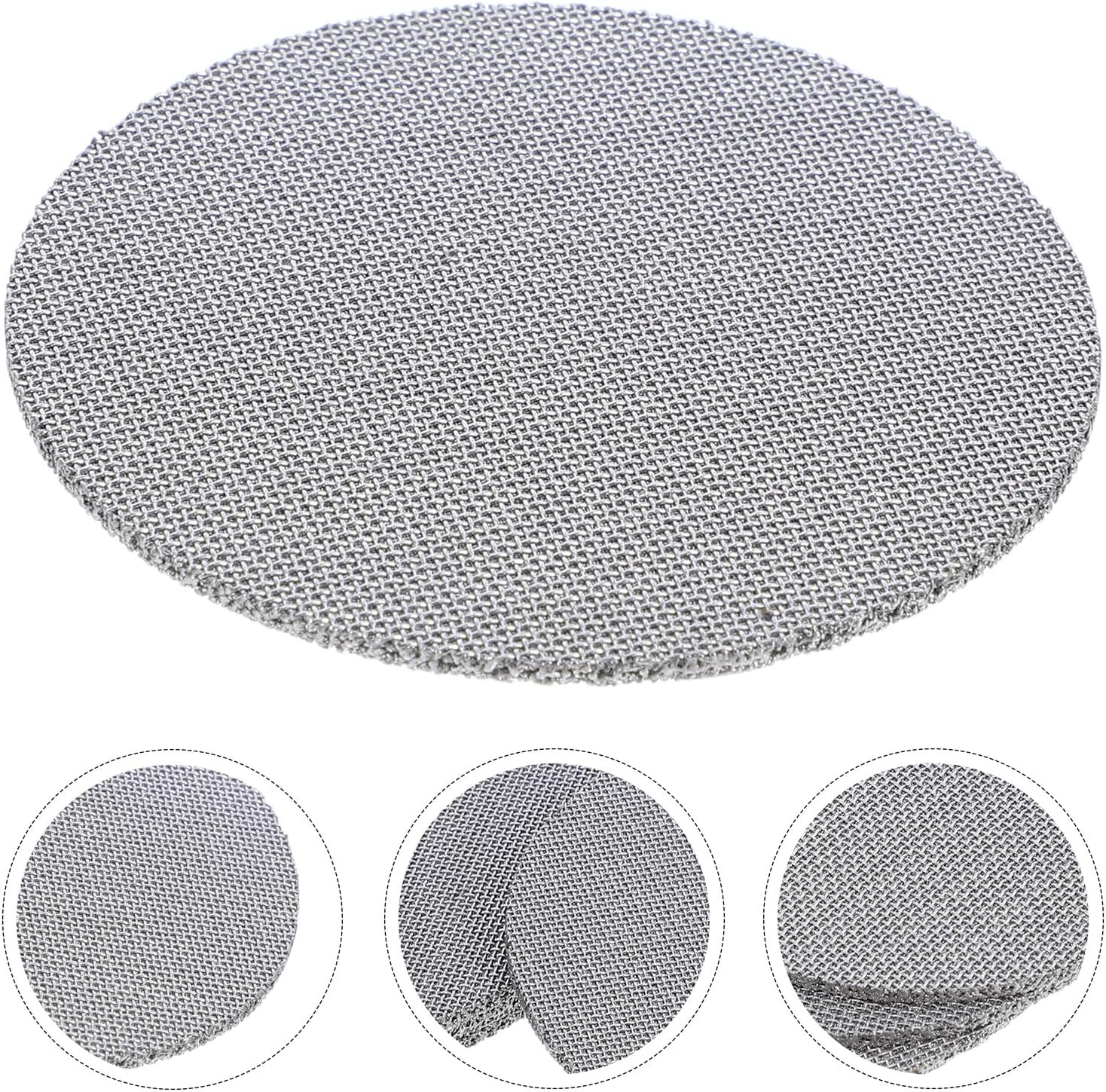 CLISPEED 4Pcs Thick Stainless Steel Espresso Puck Screen Coffee Filter Mesh for Portafilter Basket Reusable Metal Coffee Screen Dual Mesh for Home Office Travel image number 3