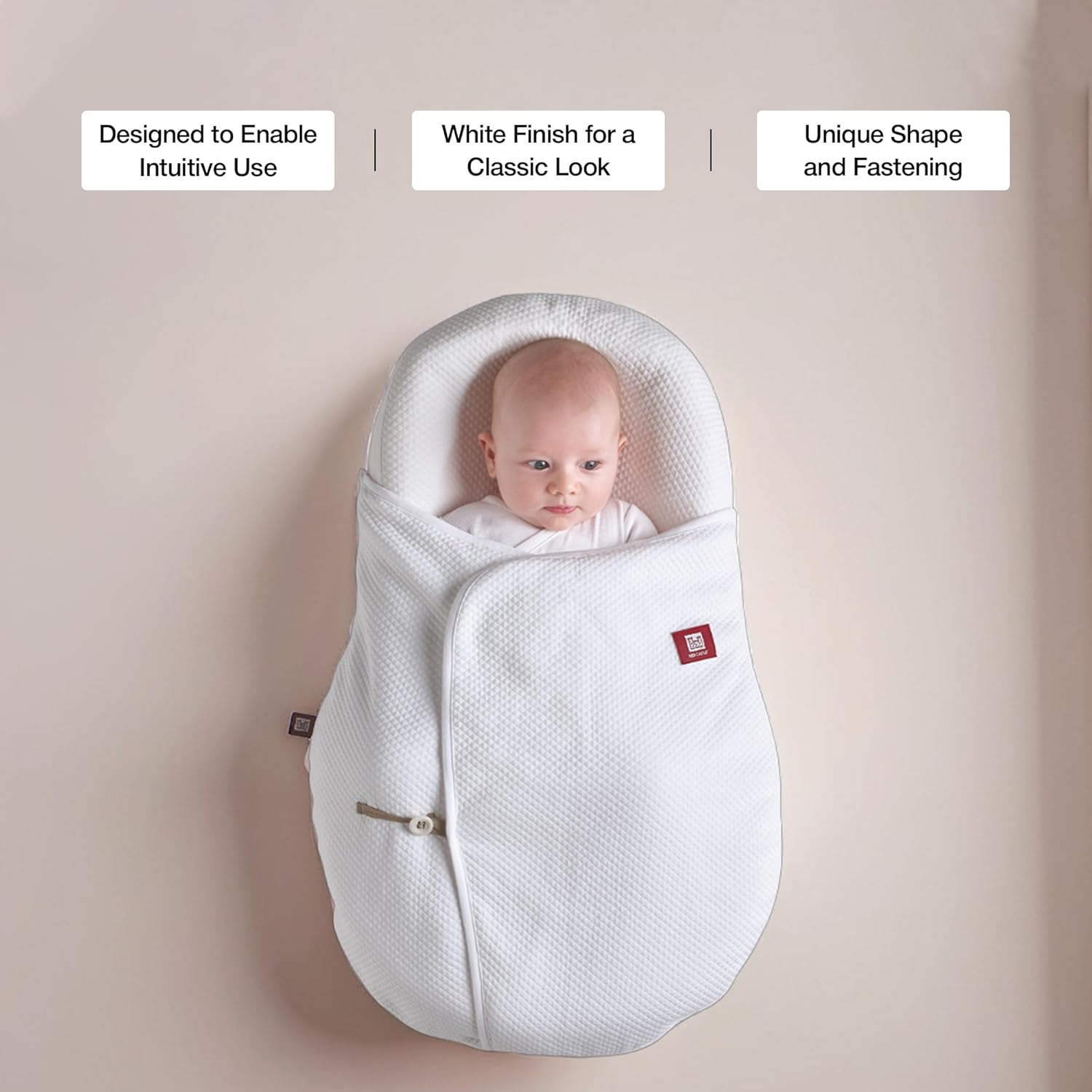 Red Castle Cocoonacover 0.5 Tog Lightweight Blanket, White image number 3