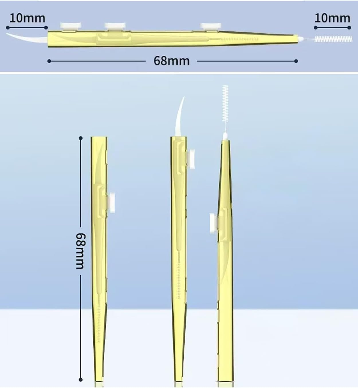 Phone Charge Port Cleaning Brushes, 8Pcs Anti-Clogging Dual Side Cell Phone Hook Cleaner Mini Brushes, Anti-Clogging Dust Remover Mini Cleaning Brushes for Iphone Charging Port image number 5