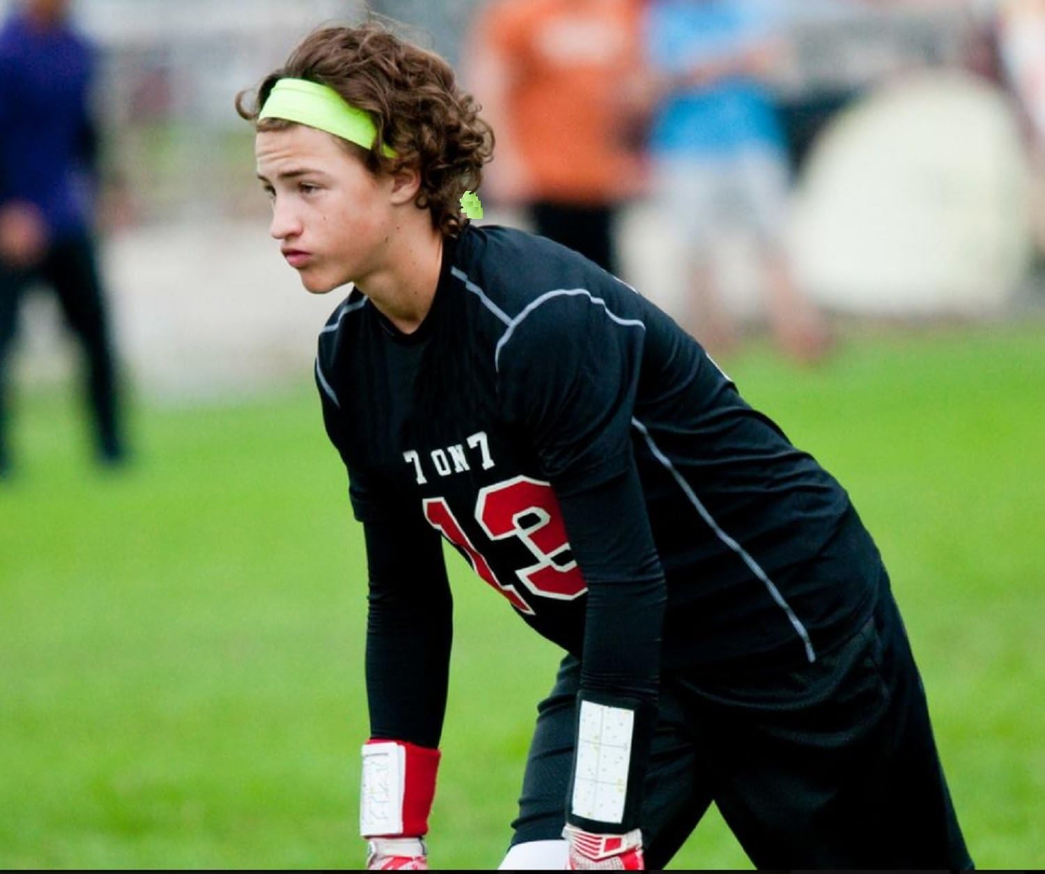 Kenz Laurenz Headbands Tie on Headband for Women Men Running Athletic Hair Head Band Elastic Sports Sweat Basketball Sweatband Stetchy Yoga Workout Sweatbands Adjustable Non-Slip Moisture Wicking - Black image number 5