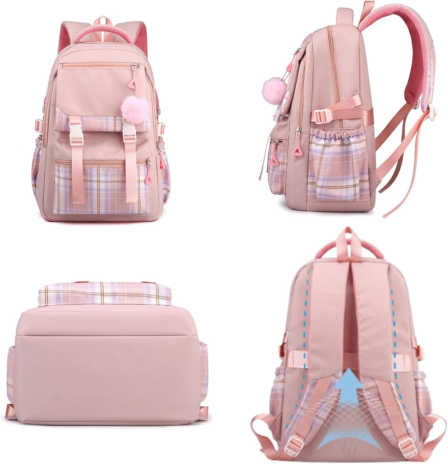 Backpack for Schoolgirls Stitch Backpack for Girls Multi Pocket Backpack Cute Backpacks for Teen Girls School Bags for Teenage Girls School Bags image number 3