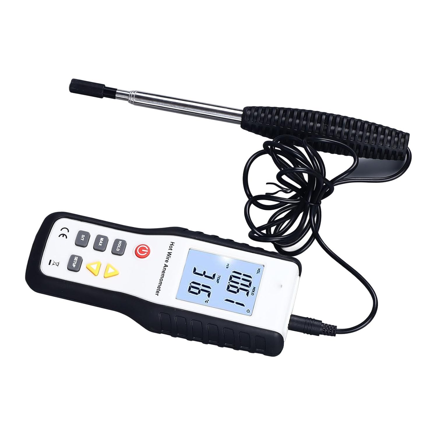 Domary LCD Display High Sensitivity Handheld Wind Speed Meter Air Volume Measure for Environmental Applications image number 5