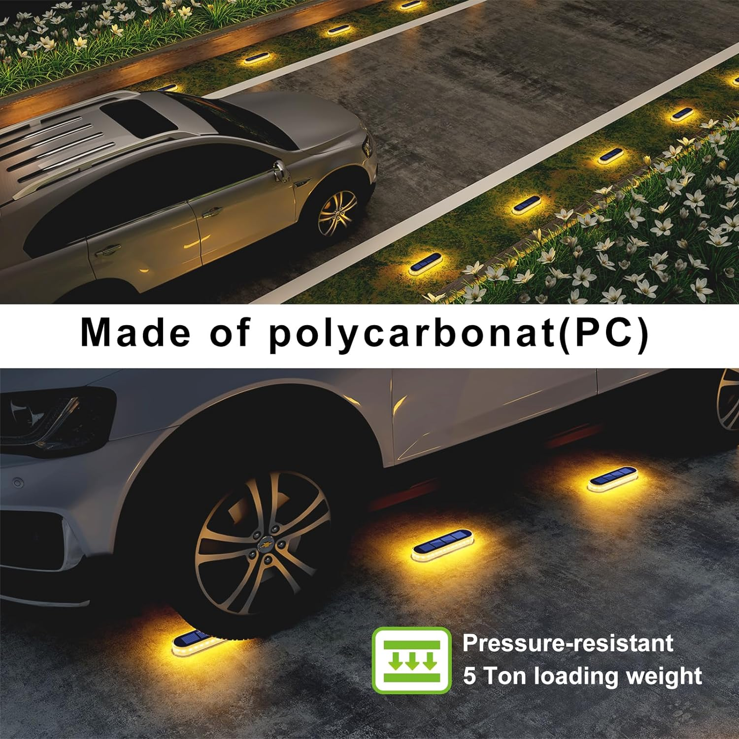 Solar Step Lights Outdoor Waterproof Led,Warm White Solar Deck Lights,Solar Fence Lights,Solar Lights for Stairs,Dock Patio,Post,Railing,Garden,Backyard,Front Door,Pathway,Driveway,Porch(4 Pack) image number 4