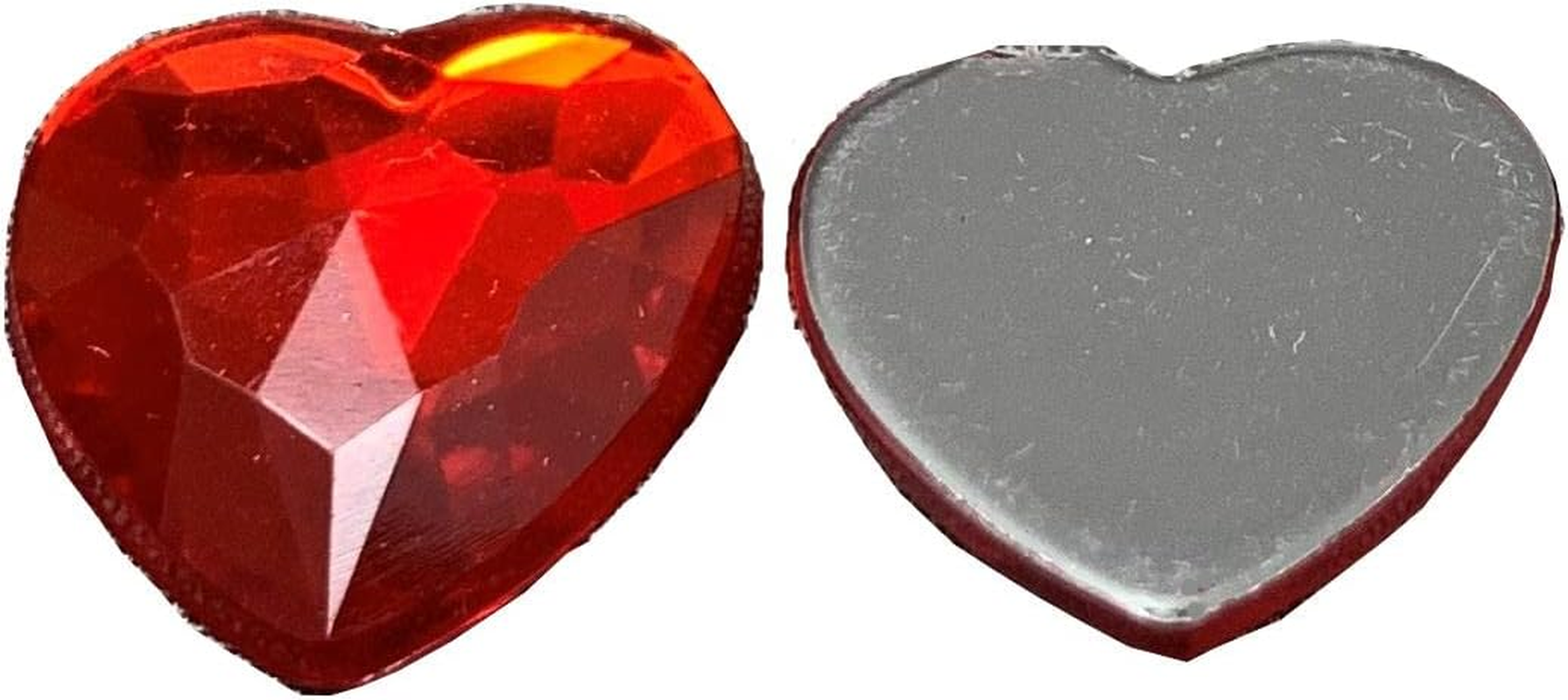 Acrylic Heart Shaped Stone, 0.5 Inch (12 Mm), 10 Colors X 10 Each, Set of 100 Pieces, Style A image number 5
