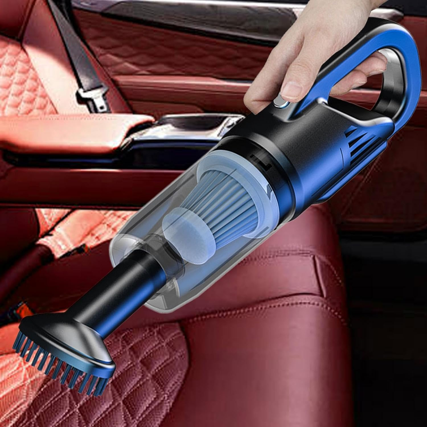 Car Vacuum Cleaner - Small Cordless Rechargeable Cleaner for Home and Car | Vehicle Interior Care Multi-Functional Dust Vacuum Cleaner, Car Detailing Vacuum, Automotive Vacuum Cleaner for Car Floor image number 1