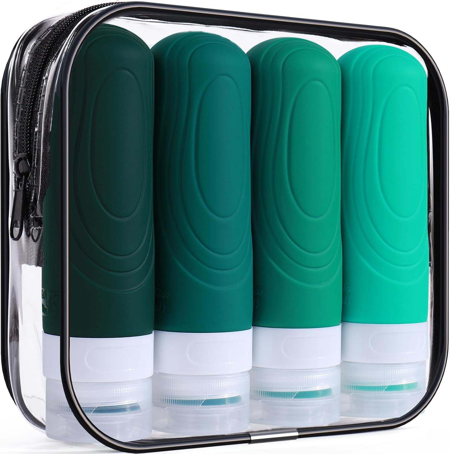 GLAMFIELDS Travel Bottles, Black