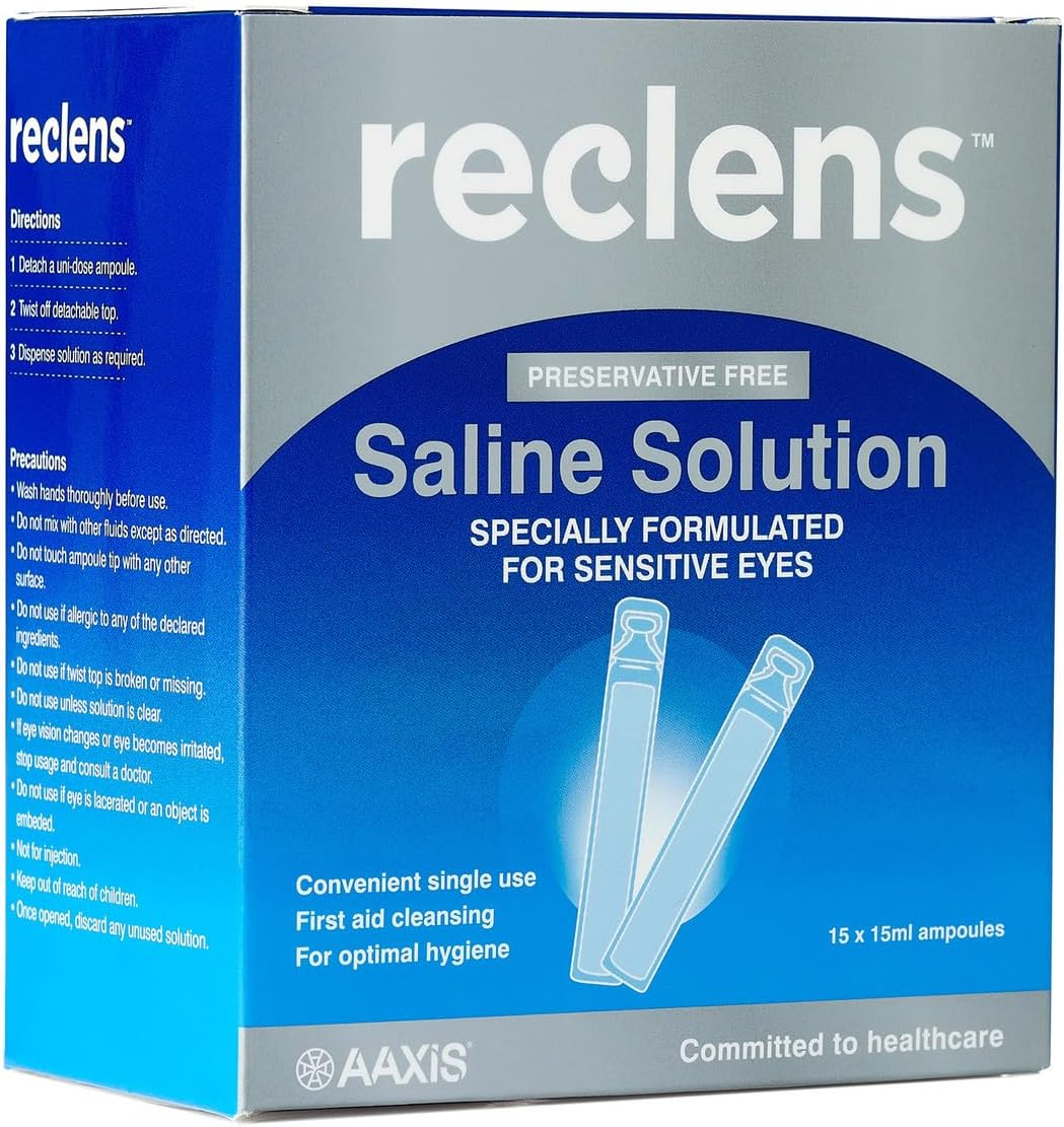 Reclens Saline Solution Ampoules 15 X 15 Ml image number 1