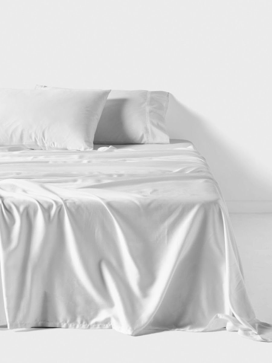 Linen House Nara White QB Fitted Sheet