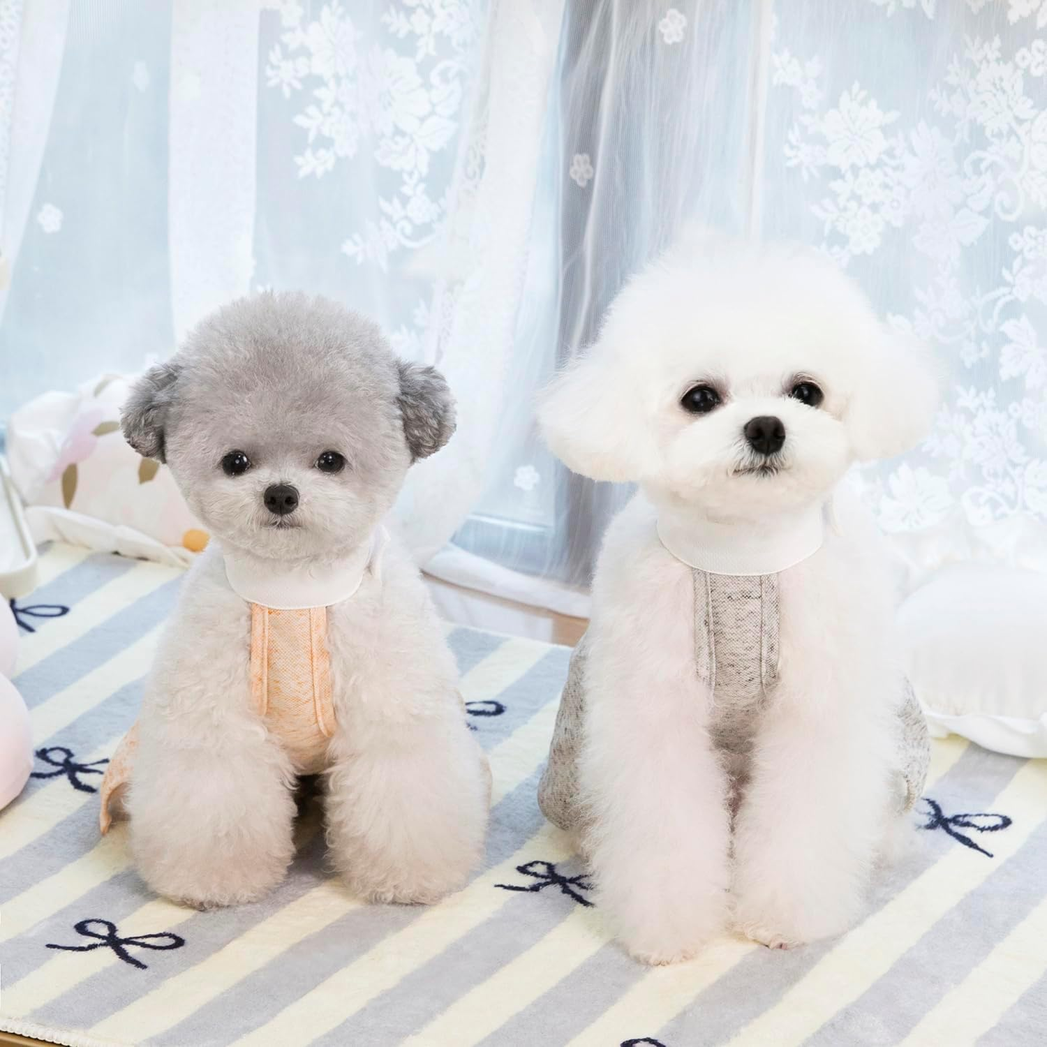 3-Piece Dog Dresses Puppy Luxury Princess Dress Angel Dress Pure Wings Clothing Wedding Evening Summer Skirt Dog Dress for Small Dog Girl image number 3