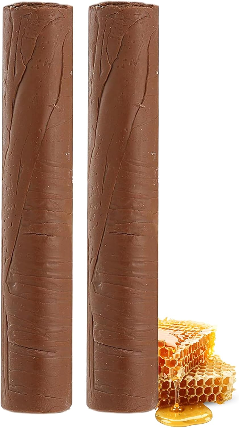 Gilly&rsquo;S Beeswax Filler Natural (Pale) - 2 Pack | Sticks for Furniture & Wood Repair, Beeswax Kit for Cracks, Gaps & Nail Holes in Timber | Wood Filler Wax Sticks/Crayons for DIY Projects