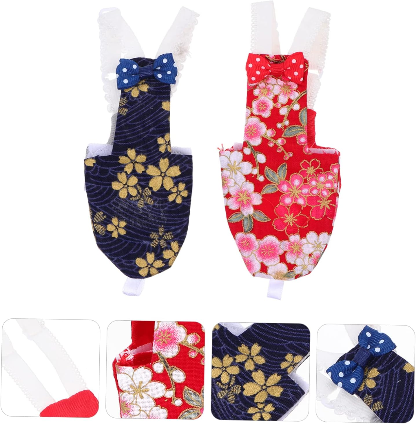 TOBBOMEY 2Pcs Parrot Flight Suit Diaper Birds Creative Birds Clothing Breathable Comfortable image number 3