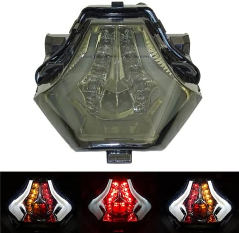 ESPEEDMTC for YAMAHA R3 R25 YZF-R3 YZF-R25 MT-03 MT-25 MT-07 Integrated Light LED Lights Taillight Turn Signal Lights Rear Braketaillight Accessories (Red)