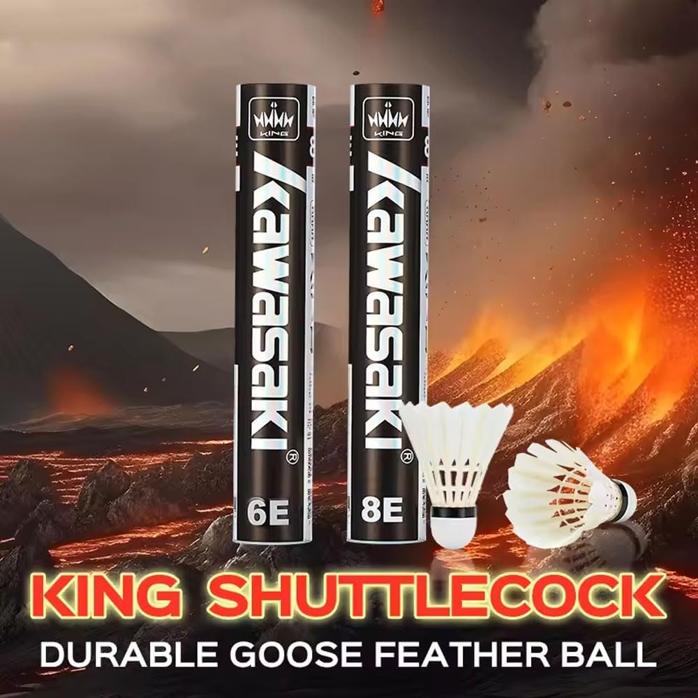 KW Badminton Durable King Shuttlecock King 8E Goose Feather Shuttlecock AU image number 3