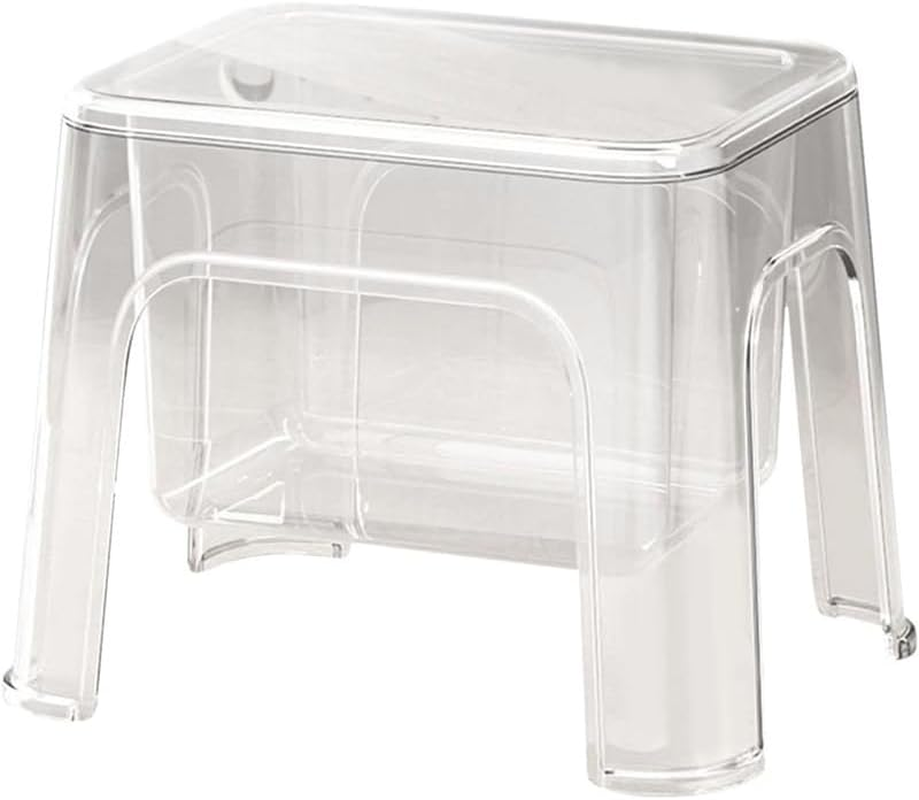 AIMALL Thickened PET Storage Stool Living Room Small Bench Household Chair Children'S Storage Stool Simple Plastic Stool