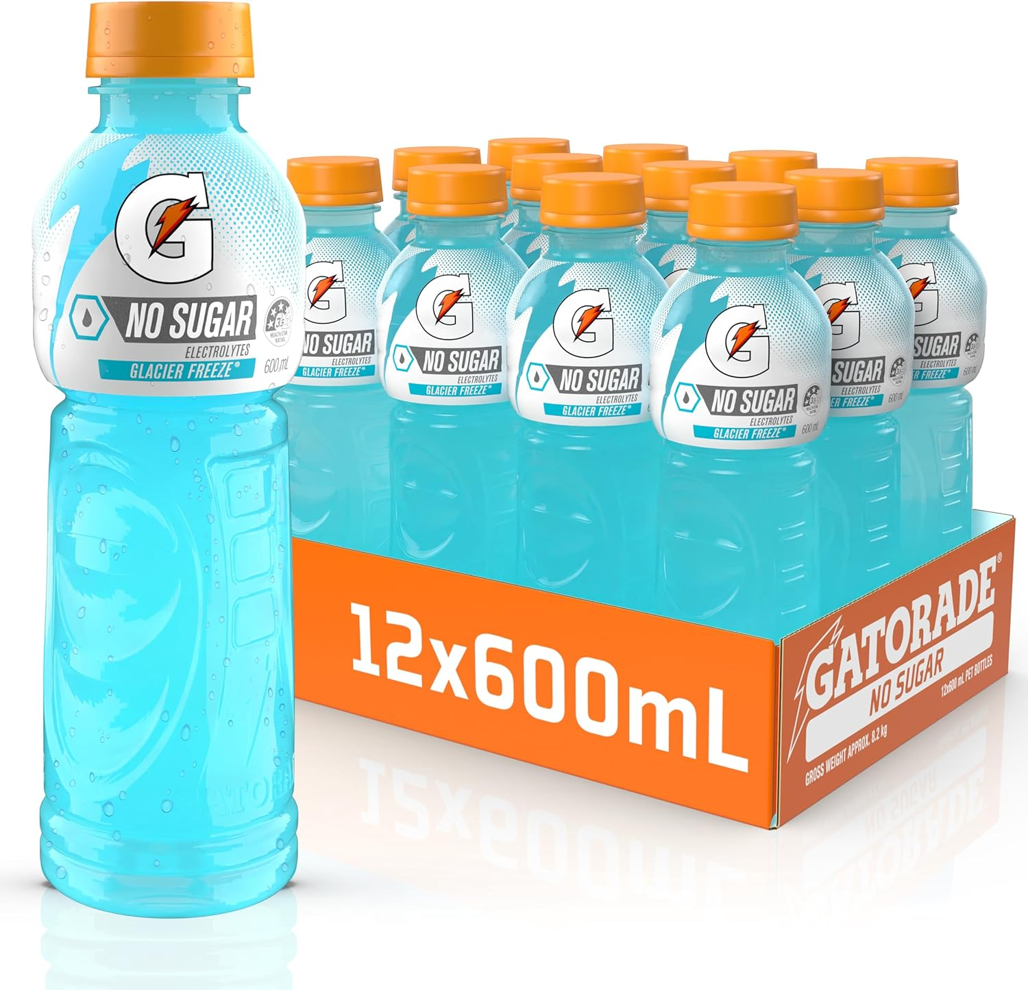 Gatorade No Sugar Glacier Freeze Sports Drink 12 X 600Ml Bottle image number 2
