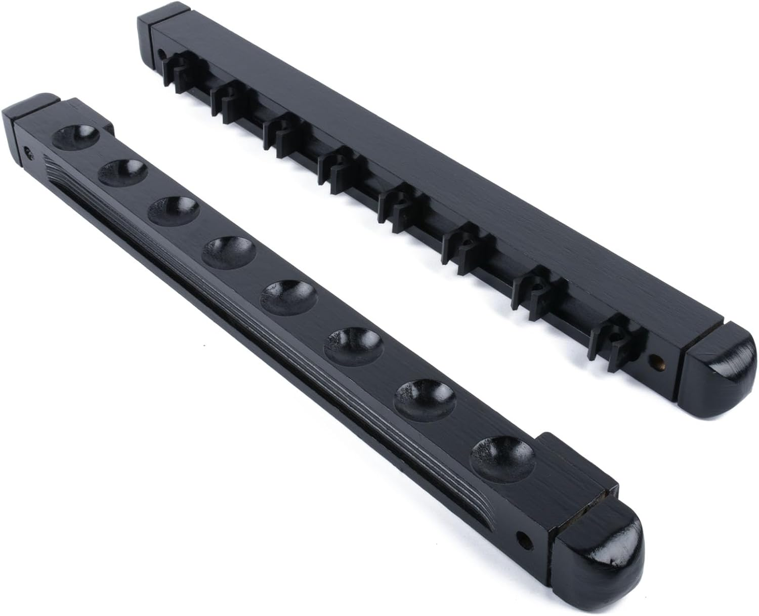 Pool Stick Holder for Pool Cue Storage, Wooden Pool Cue Rack Wall Mount Organizer,Solid Wood Cue Rack with 8 Holes