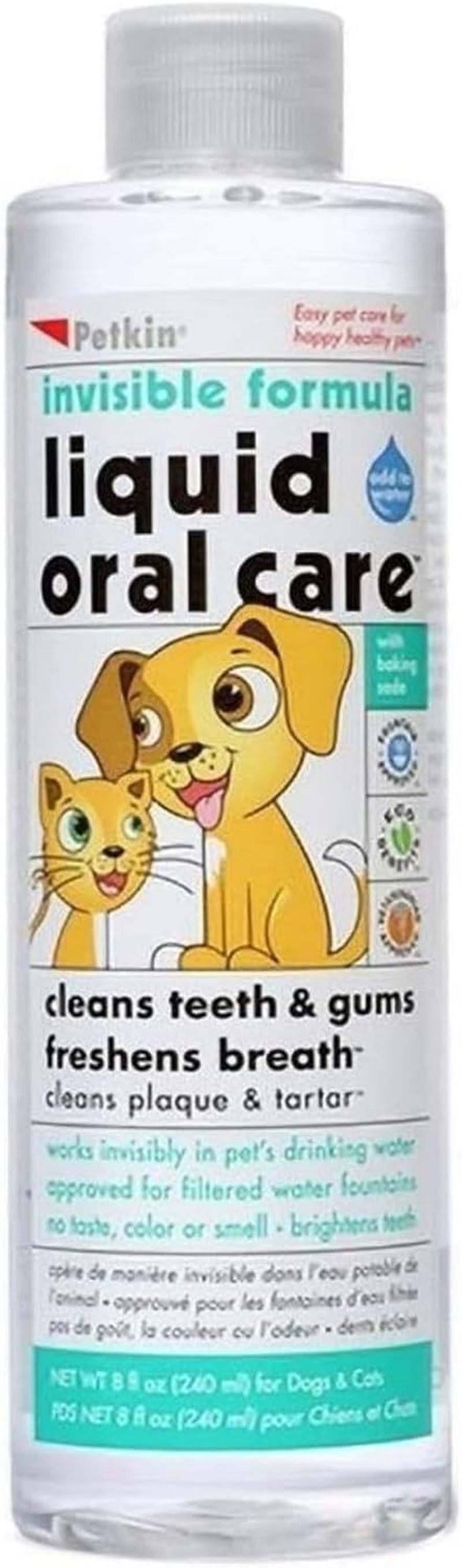 Petkin Invisible Formula Liquid Oral Care Teeth Dental Gums Fresh Breath Dogs and Cats image number 2