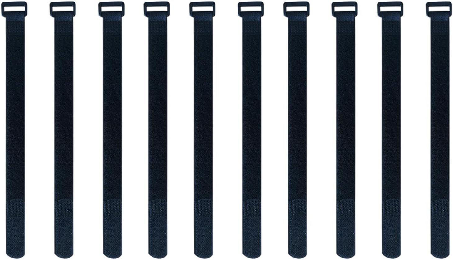 10PCS Fastening Hook and Loop Cable Straps,30Cm Hook and Loop Fastening Cable Strap, Nylon Extend Securing Strap - Adjustable Cinch Strap with Buckle, for Cords Organized and Tidy image number 6