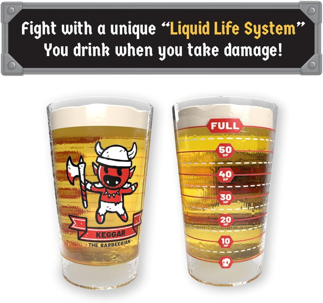 HEROES of BARCADIA Board Game: a Dungeon Exploration Drinking Games | NEW 1St EDITION! | the First Ever Liquid Life Battle Damage System Board Games for Adults | Dnd Gameplay with Dnd Dice and Drinks! image number 1