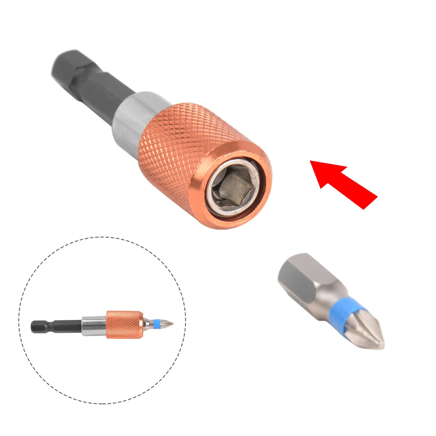 Masterspec 42Pcs CR-V Security Screwdriver Bits Set Professional Extra Hard Metal Drill Bit Kit W/Quick Release Bit Holder image number 4