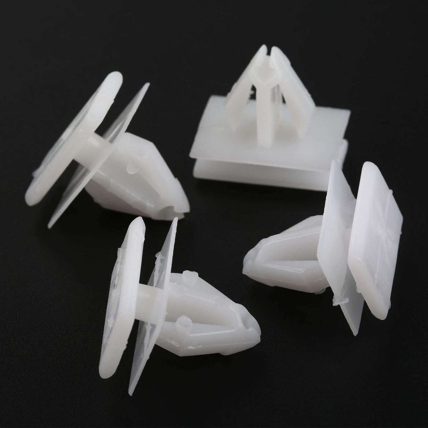 Mtsooning 15PCS Rocker Panel Moulding Rivets, White Nylon Moulding Clips, Side Skirt Sill Fasteners, Universal Car Retainers Compatible with Buick Excelle GM Cadillac Chevy Avalanche 25693852 image number 2