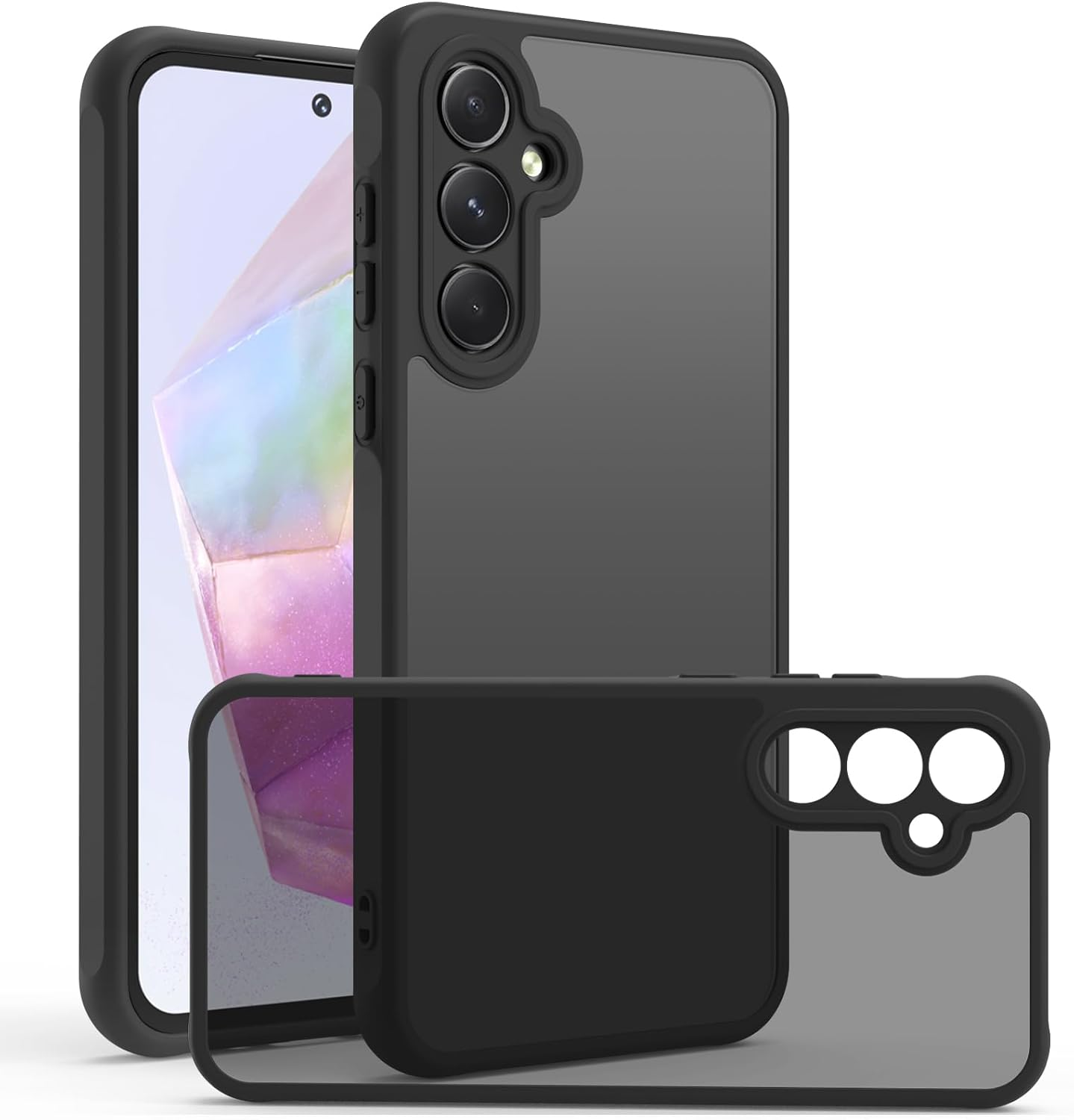 Matte Case for Samsung Galaxy S23 Ultra Case, Shockproof Drop Protection Anti-Fingerprint, Frosted Translucent Back Phone Cover for Samsung S23 Ultra Case 5G