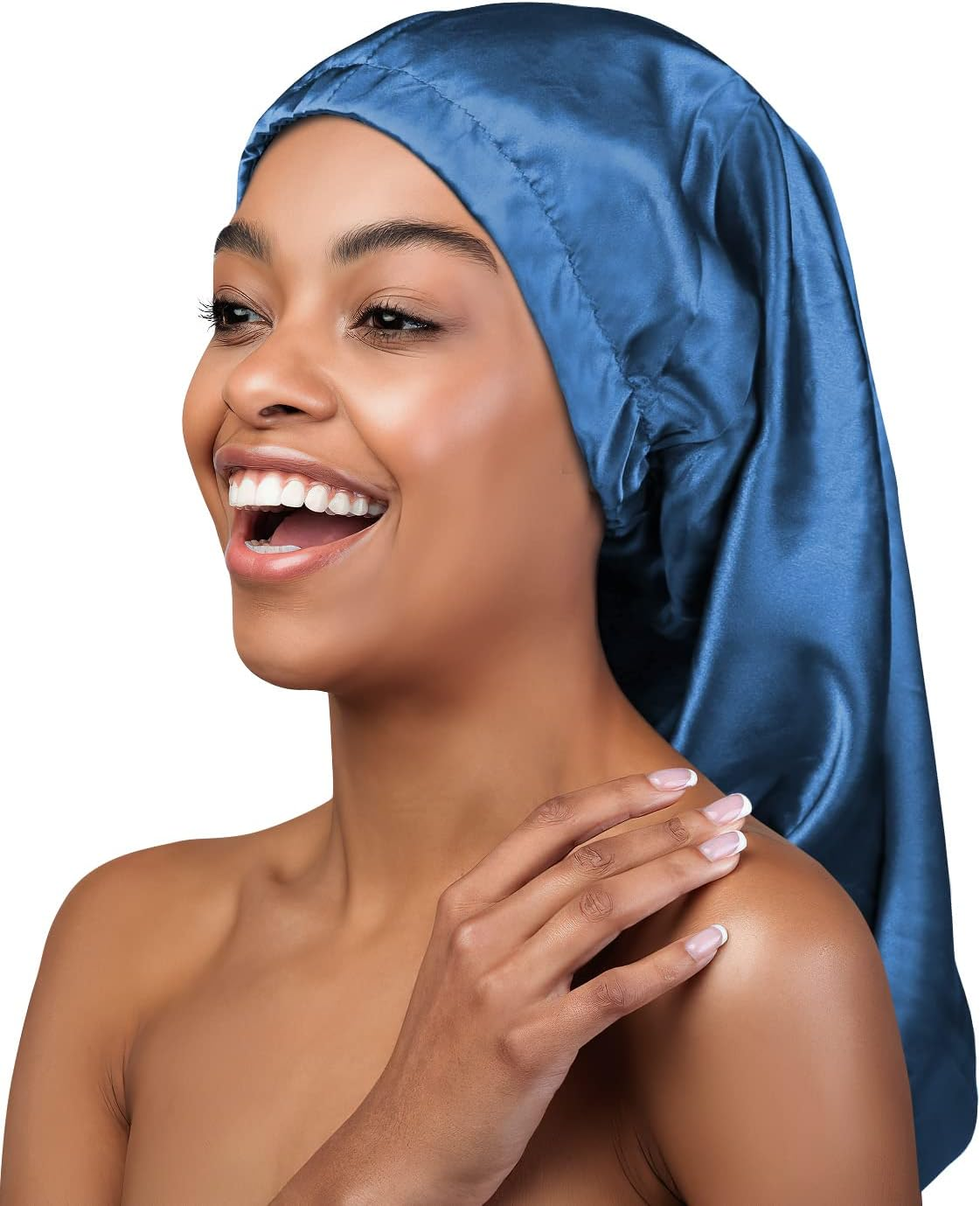 Cozy Slouchy Beanie Satin Bonnet Sleeping Hat with Open Top