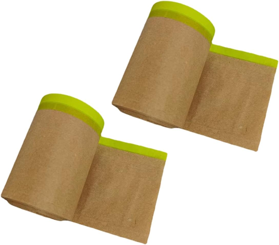2 Rolls Kraft Paper for Painting Covering Masking Paper Meters for Painting Automotive Furniture image number 6