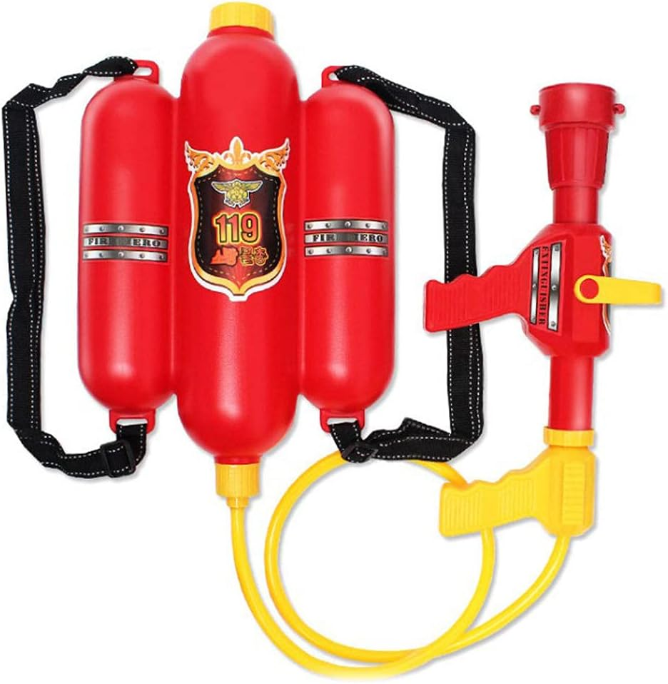 Fireman Backpack Water and Toy - Water Beach Toy and Outdoor Sports Pretend Play Fireman Toy