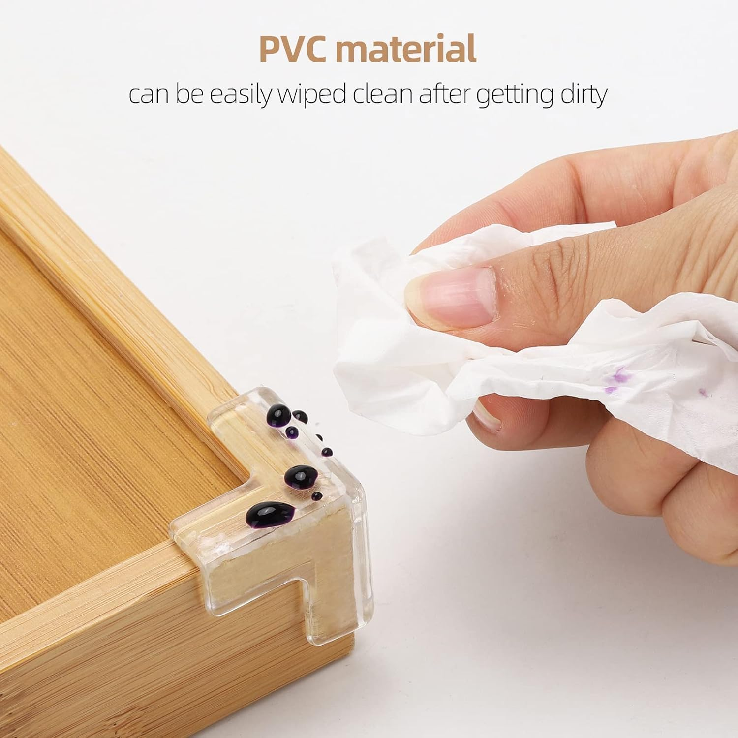 Topbine 30 Pack Furniture Table Corner Protectors,Corner Protector Guards for Furniture against Sharp Corners,Soft and Transparent Corner Bumpers to Proof Corners and Edges(15L + 15T) image number 2