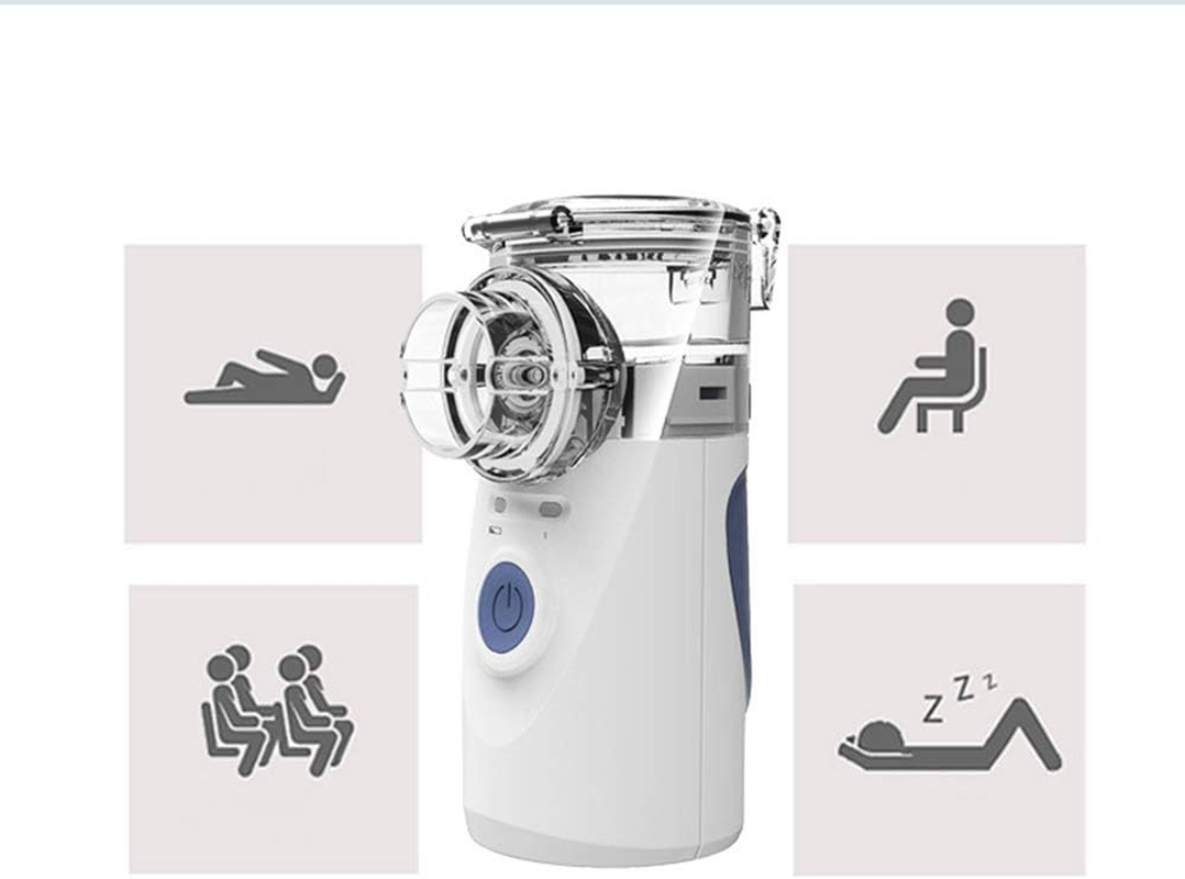 Portable Steam Inhaler Home Humidifier, Mini Vaporizer for Travel, Hand - Held Silent Compression Sonic Atomizer for Children Adult image number 6