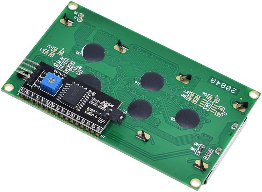 Hiletgo HD44780 2004 LCD 20X4 2004A Character LCD Screen Display Module Blue Backlight with IIC/I2C Serial Interfaceadapter image number 1