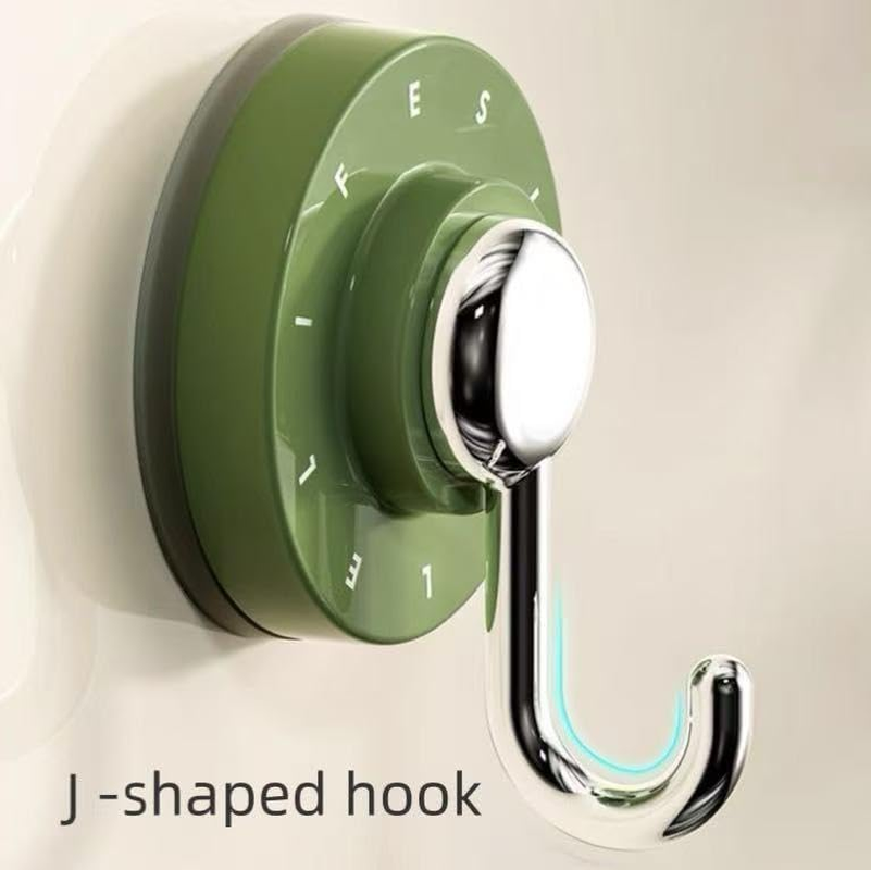 Rivhom Heavy Duty Suction Cup Hooks, 3 Pack, Modern Design for Bathroom, Glass and Tile