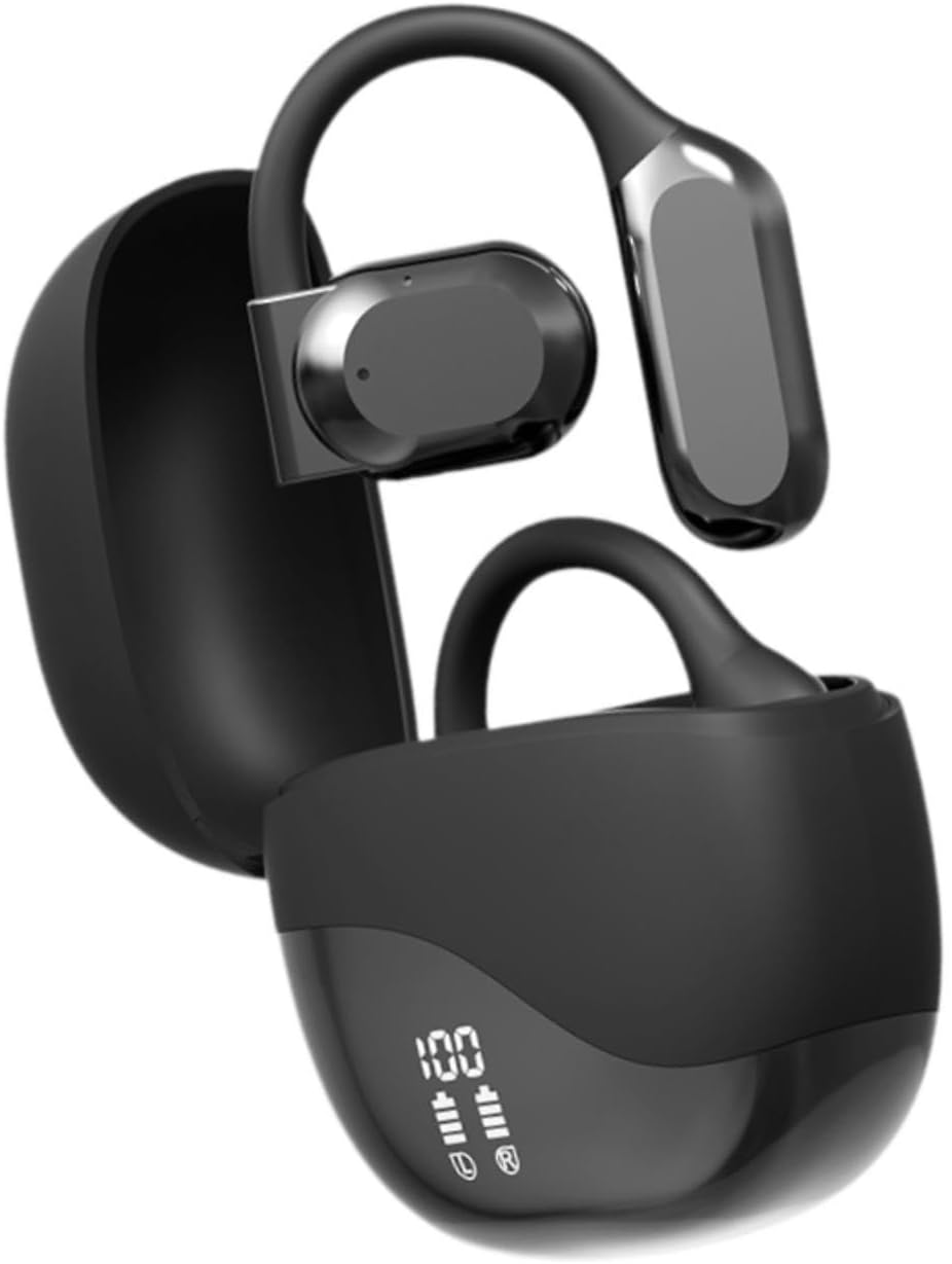 Language Translating Earbuds Lightweight Long Use Time Intelligent Headphone Black image number 2