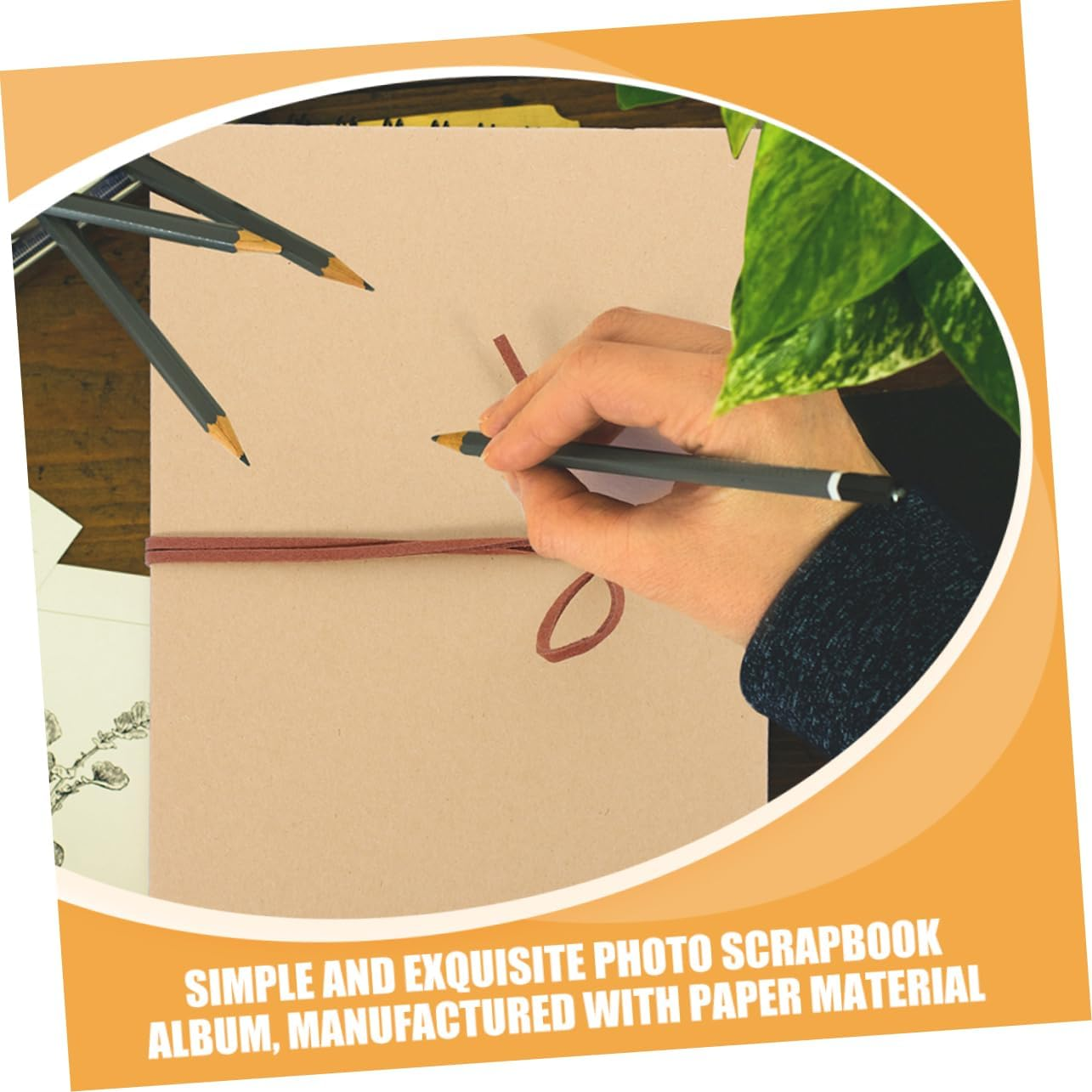 Iplusmile DIY Scrapbook Photo Album Decorative Card Pages for School Memories Graduation Anniversary Keepsake Craft Design Knot Closure image number 3