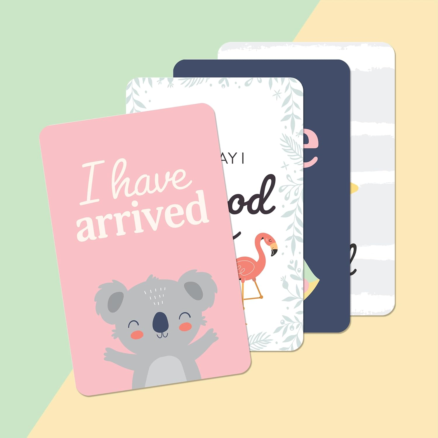 Baby Milestone Cards &ndash; 50 Adorable Photo Cards to Capture Special Moments &ndash; Newborn Memory Keepsake for Parents & Baby Showers
