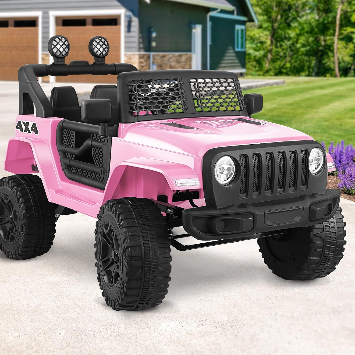 Mazam Kids Ride on Car with 12V Battery Twin Motors and Remote Control Suitable for 3-6 Years Pink image number 5