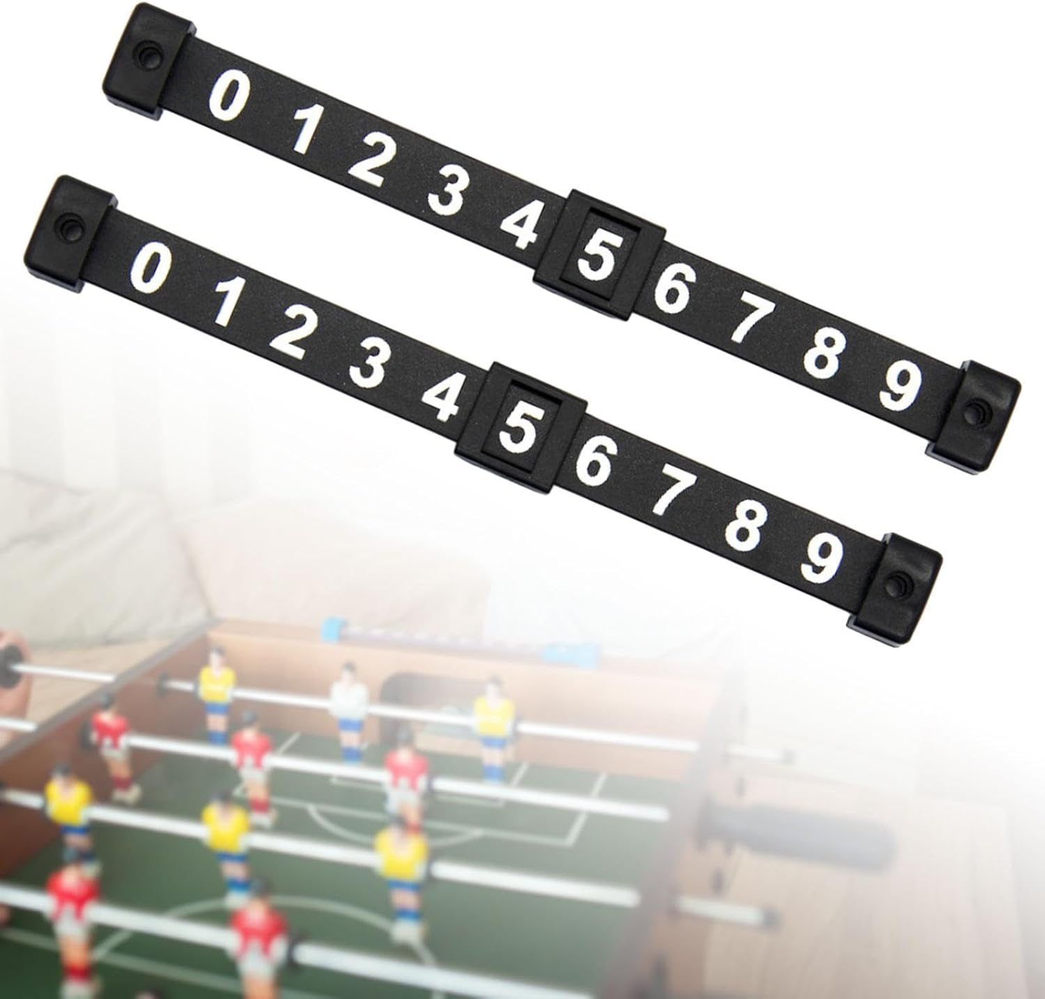 Vaveren 2PCS Football Score Counter 0 to 9 Portable Table Football Goal Counter Keeper Record Scoring Marker image number 5