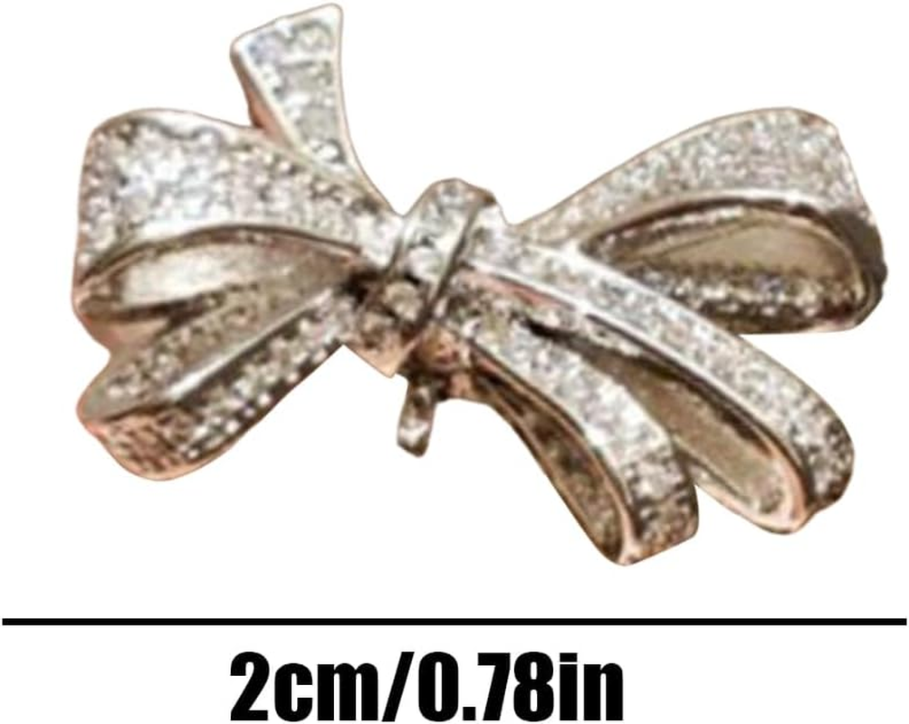 Erconsso Open Ear Buds Rhinestone - Clip on Headphone Decoration Rhinestone Bow-Shaped - Fashionable Open-Ear Headset Decoration Accessories for Daughter Girlfriend Wife Sister image number 2