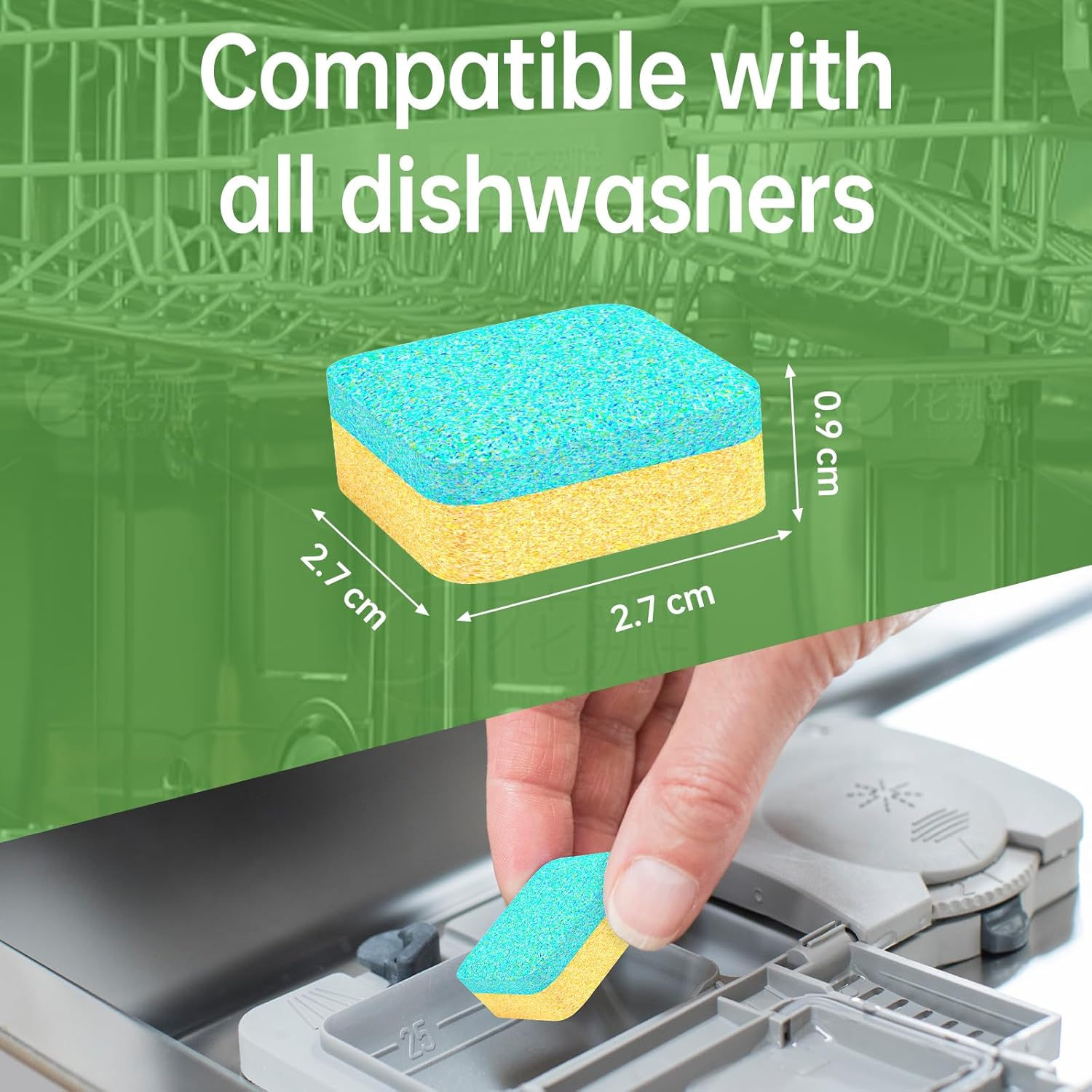Y-Kelin 24 Pack Dishwasher Cleaning Tablets Cleaner for Dishwasher Limescale Remover image number 4