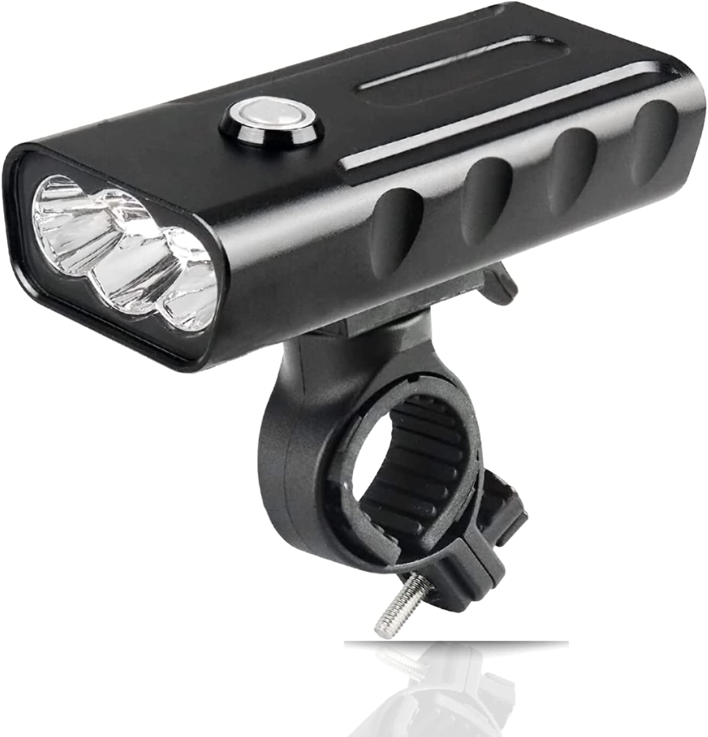 Hakea Super Bright Headlight -1000 Lumens USB Rechargeable Front Bike Light - 2400Mah Battery Bicycle Light - Flashlight with 3 Modes - Waterproof Cycle Light - 360 Rotatable - Portable Phone Charger image number 3