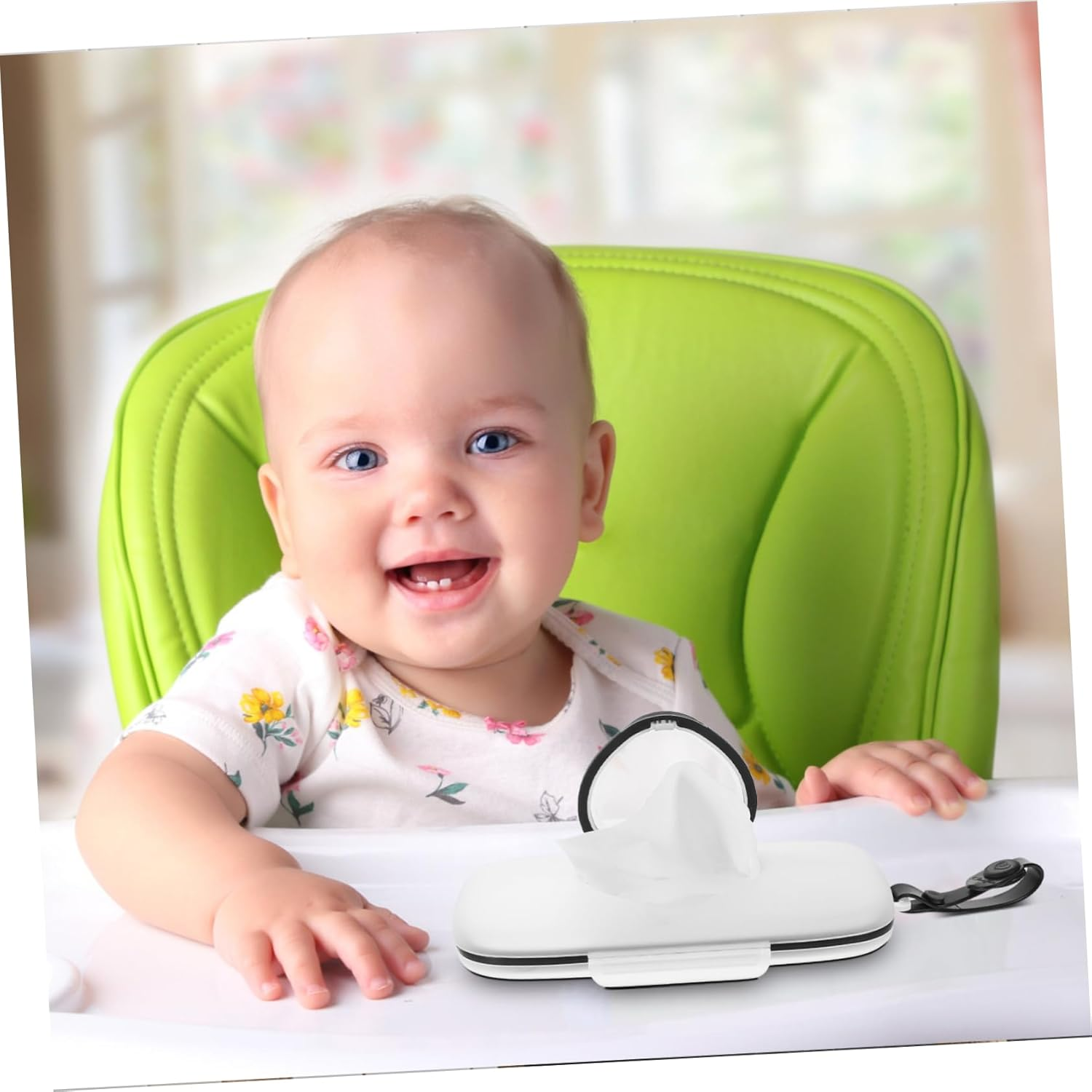 Portable Refillable Wipes Dispenser for Home and Travel Lightweight Wipe Holder Easy One-Handed Capacity for Strollers and Diaper Bags image number 6