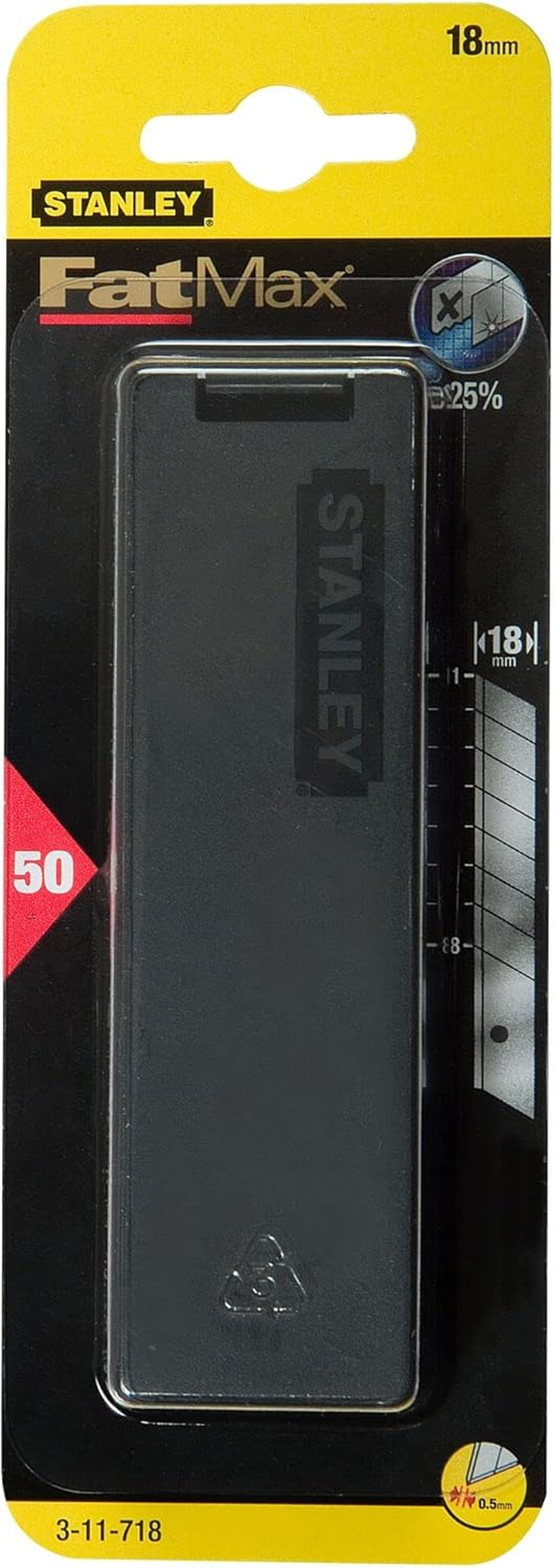 Stanley 18 Mm Snap-Off Utility Knife Blades (Pack of 50) - Fatmax&trade;
