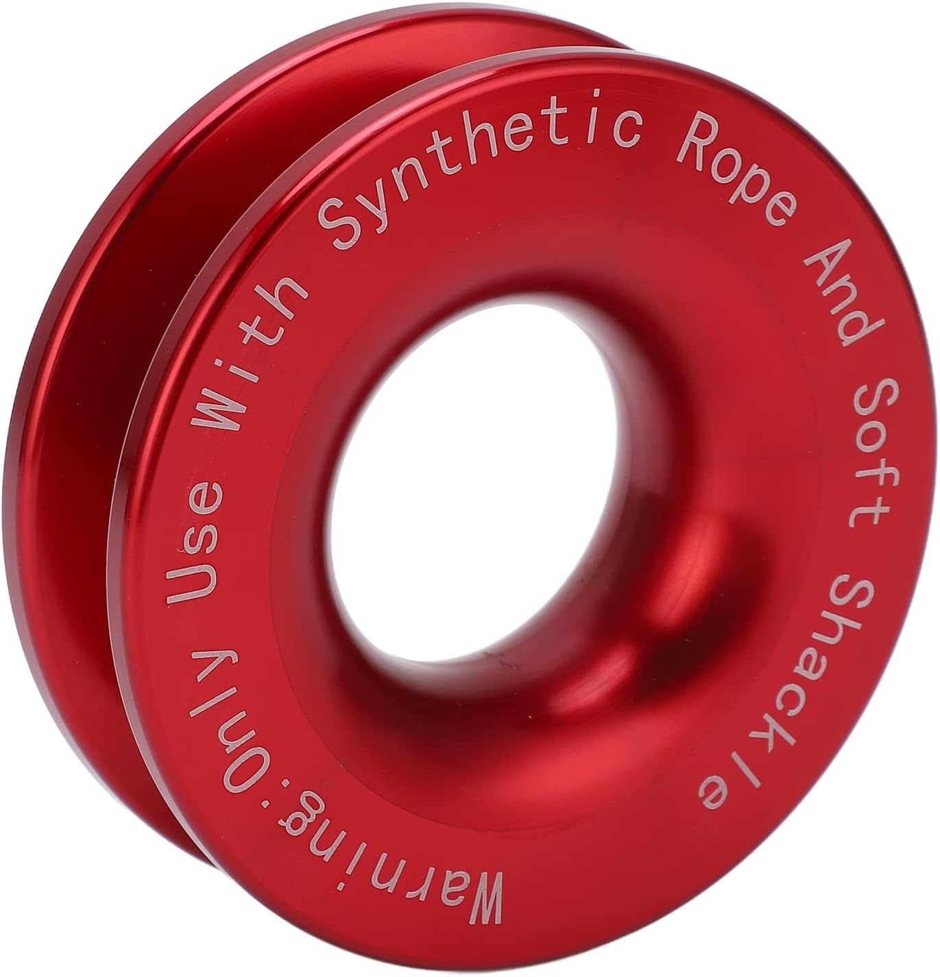 Soft Shackle Recovery Ring 41000 Pounds Quick and Safe Rest for 3/16" 1/4" 3/8" off Road Towing and Rescue Ropes (Red) - Red image number 5