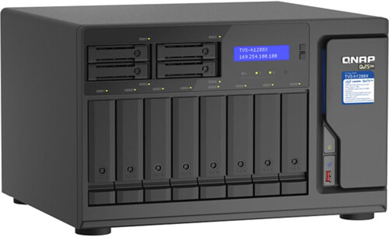 QNAP Tvs-H1288X-W1250-16G High-Speed Media NAS with Intel&reg; Xeon&reg; W-1250 CPU and Two 10Gbe Ports image number 6