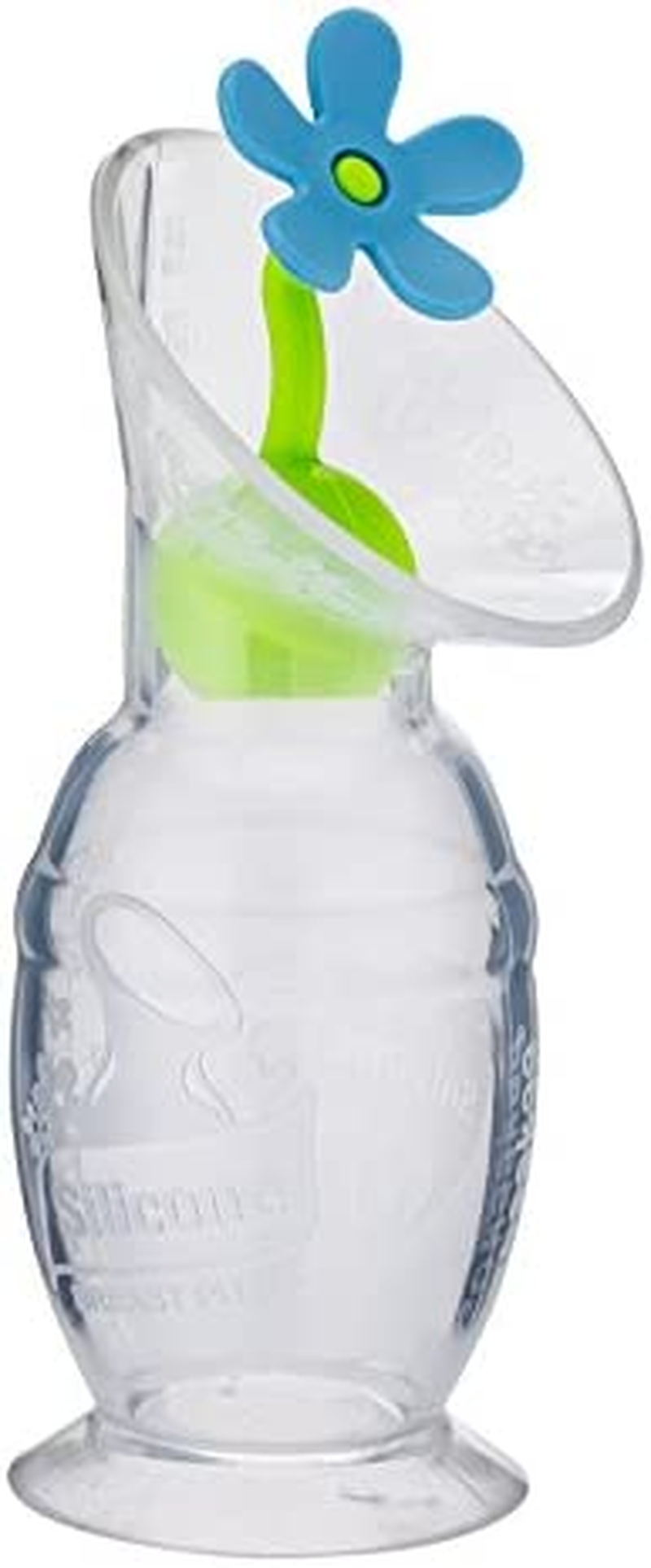 Haakaa Silicone Flower Stopper Breast Pump, Blue image number 3